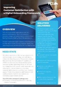 Leading Global Bank Streamlined Its Digital Onboarding Process