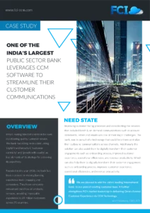 FCI CCM Revolutionized India’s 2nd Largest Public Sector Bank Legacy System