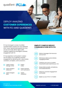 Elevate Your Customer Experiences With FCI CCM's Certified Quadient Inspire Experts