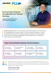 Omni-Channel Excellence: FCI's Tailored Services with OpenText Solutions