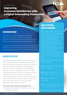 Leading Global Bank Streamlined Its Digital Onboarding Process