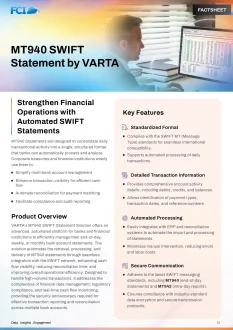 Seamless Banking with MT940 SWIFT Statements by VARTA