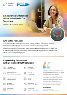 Unlock Efficiency with Centralized CCM Solutions Using Quadient Inspire